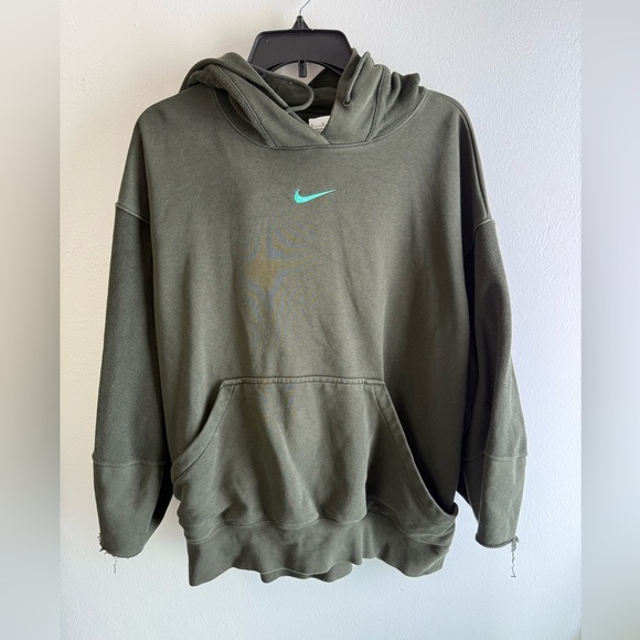 Nike Green Hoodie Size M - Picture 1 of 6